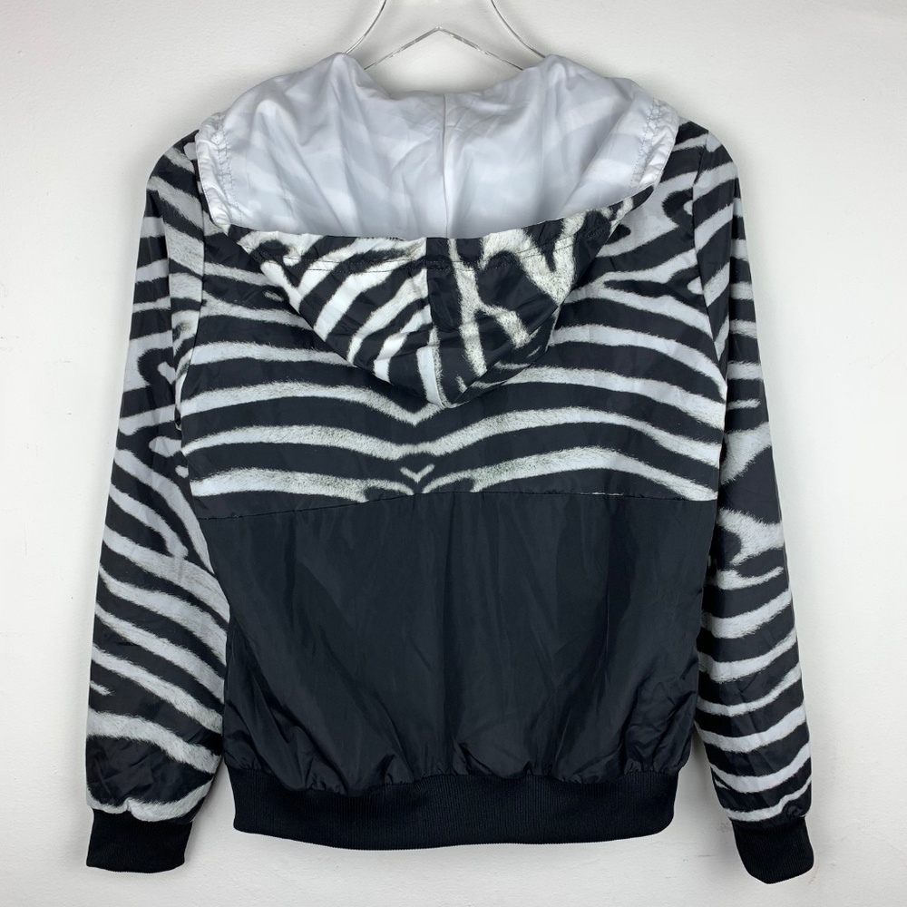 ADIDAS ORIGINALS — Zebra Print Windbreaker Jacket - Picture 3 of 6
